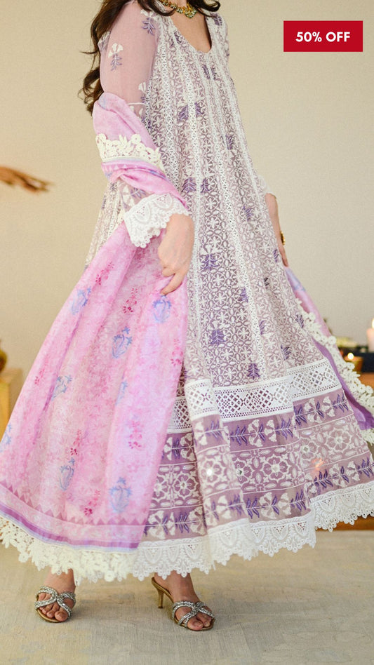 Lila Kalidaar, Dupatta, & Pant