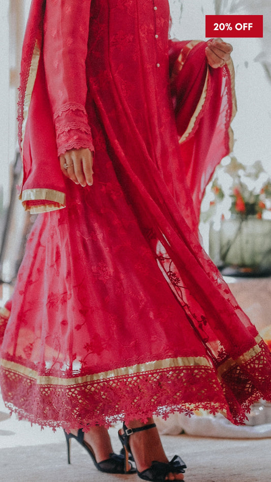 Ashm Kalidaar, Pant & Silk Dupatta