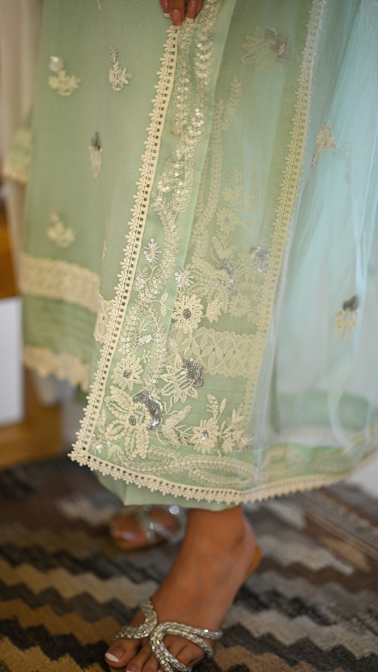 Zohra Set & Embroidered Dupatta