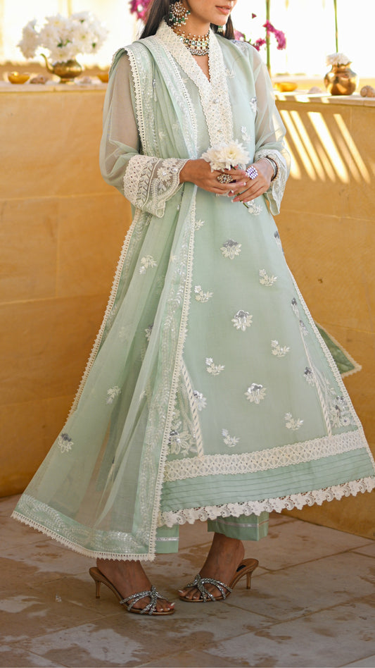 Zohra Set & Embroidered Dupatta