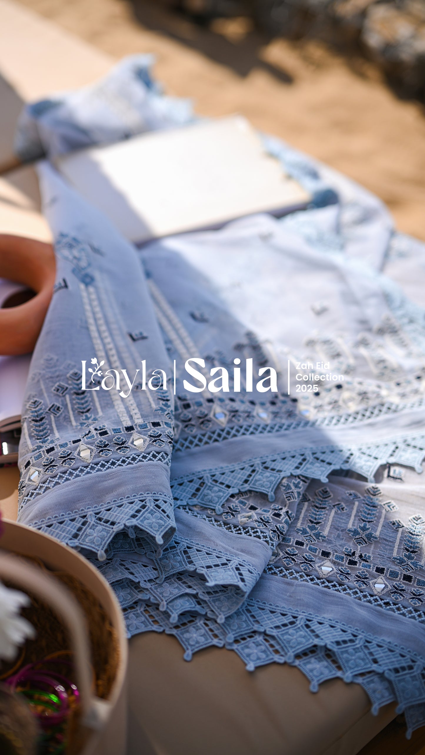 Saila Set & Embroidered Dupatta