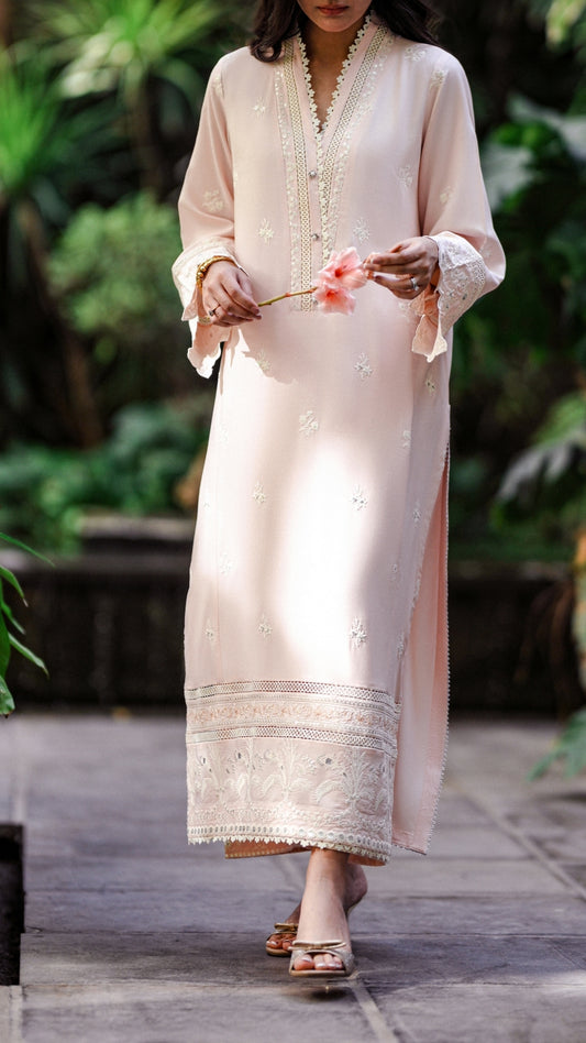 Aida Kurta & Embroidered Izaar