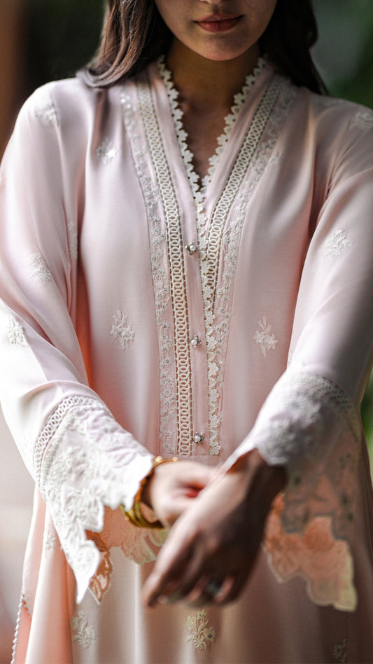 Aida Kurta & Embroidered Izaar