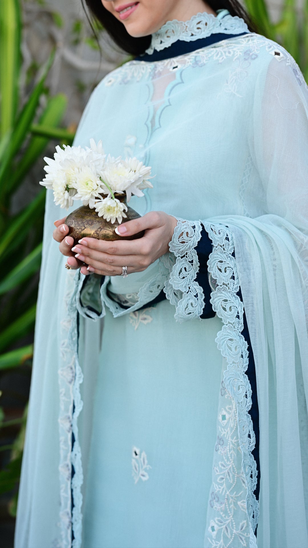 Aman Set & Embroidered Dupatta