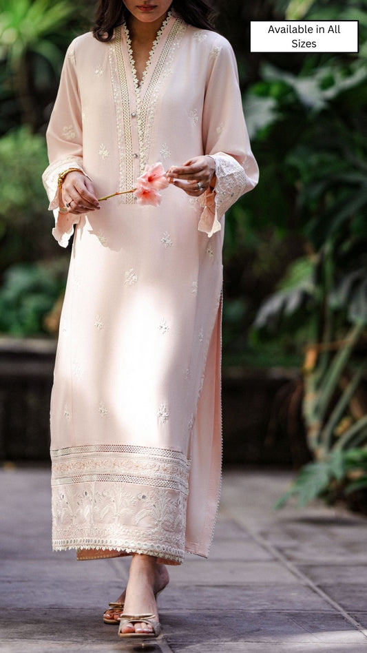 Aida Kurta & Embroidered Izaar