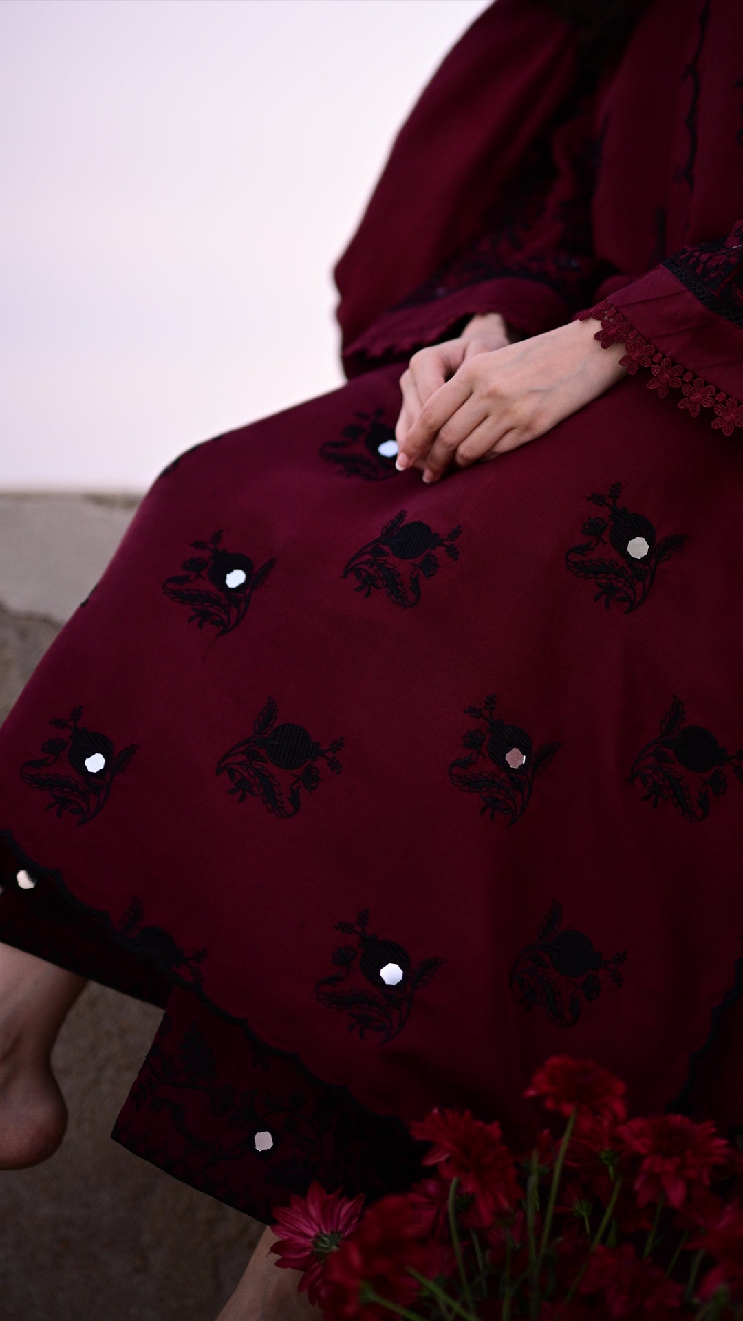 Lumi Kurta, Embroidered Izaar & Dupatta