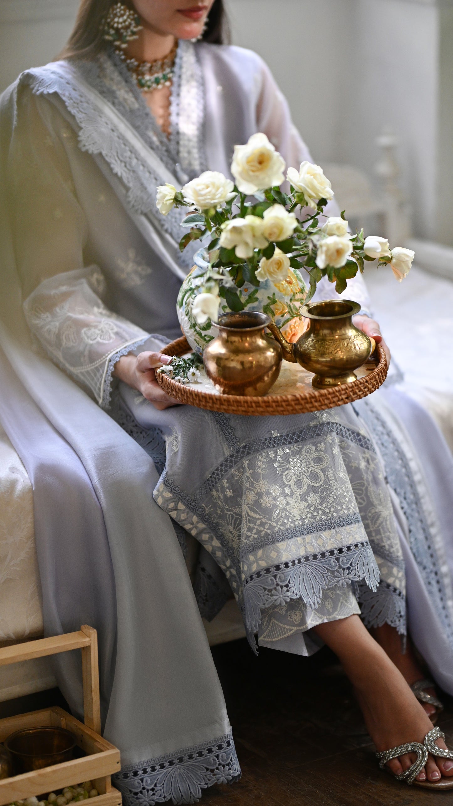 Maysa Kurta & Embroidered Izaar