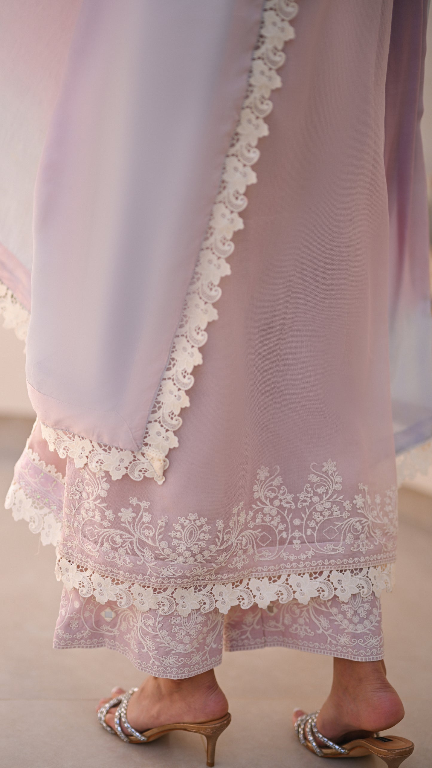 Reem Kurta & Embroidered Izaar
