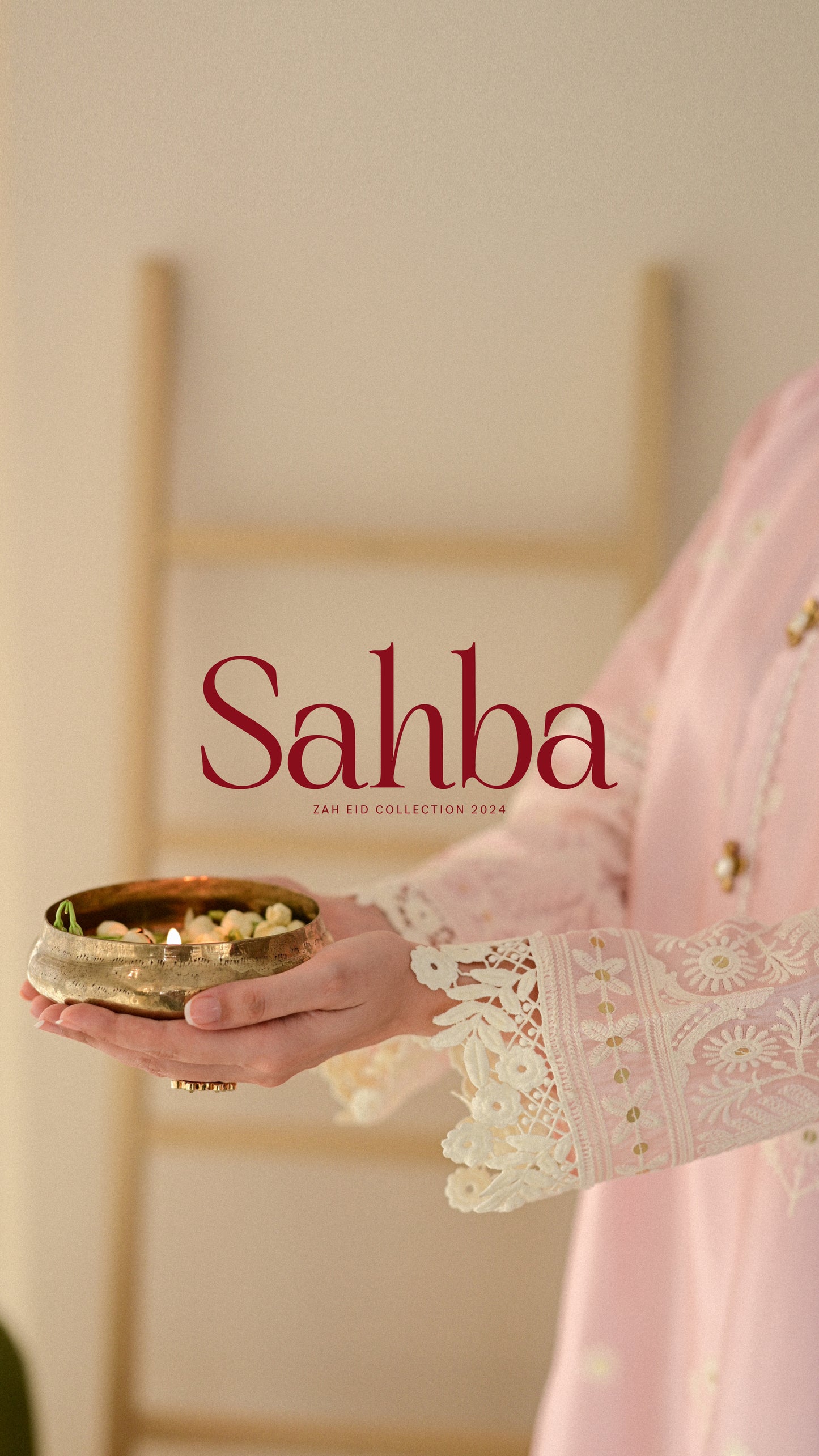 Sahba Kurta , Embroidered Izaar