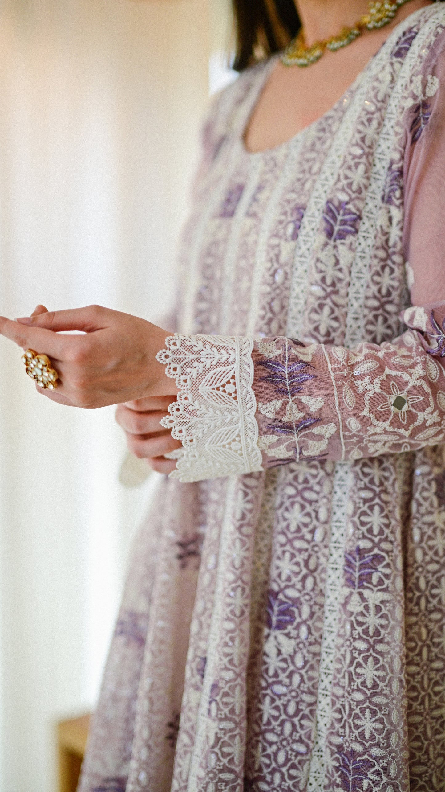 Lila Kalidaar, Dupatta, & Pant