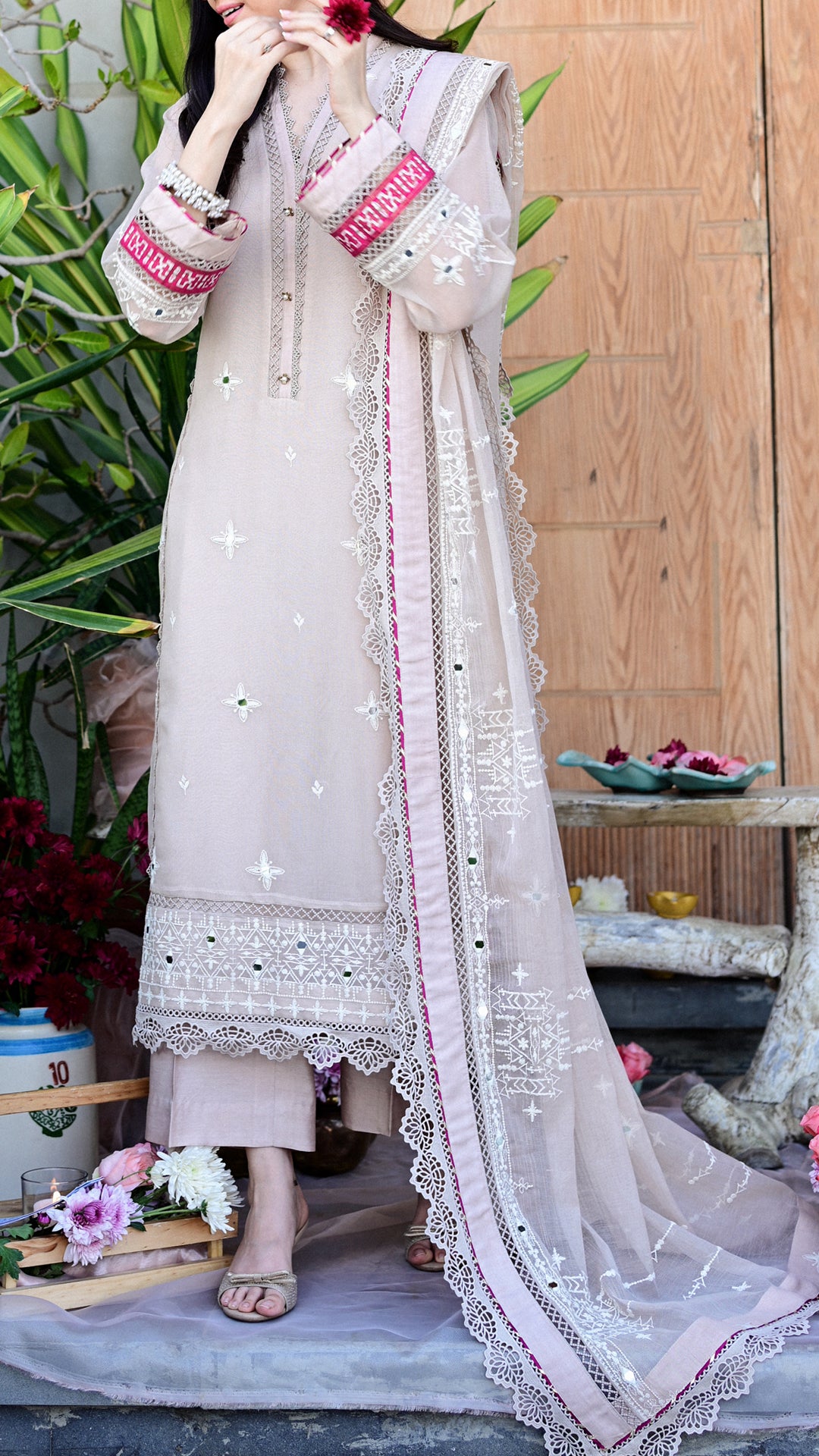 Siar Set & Embroidered Dupatta