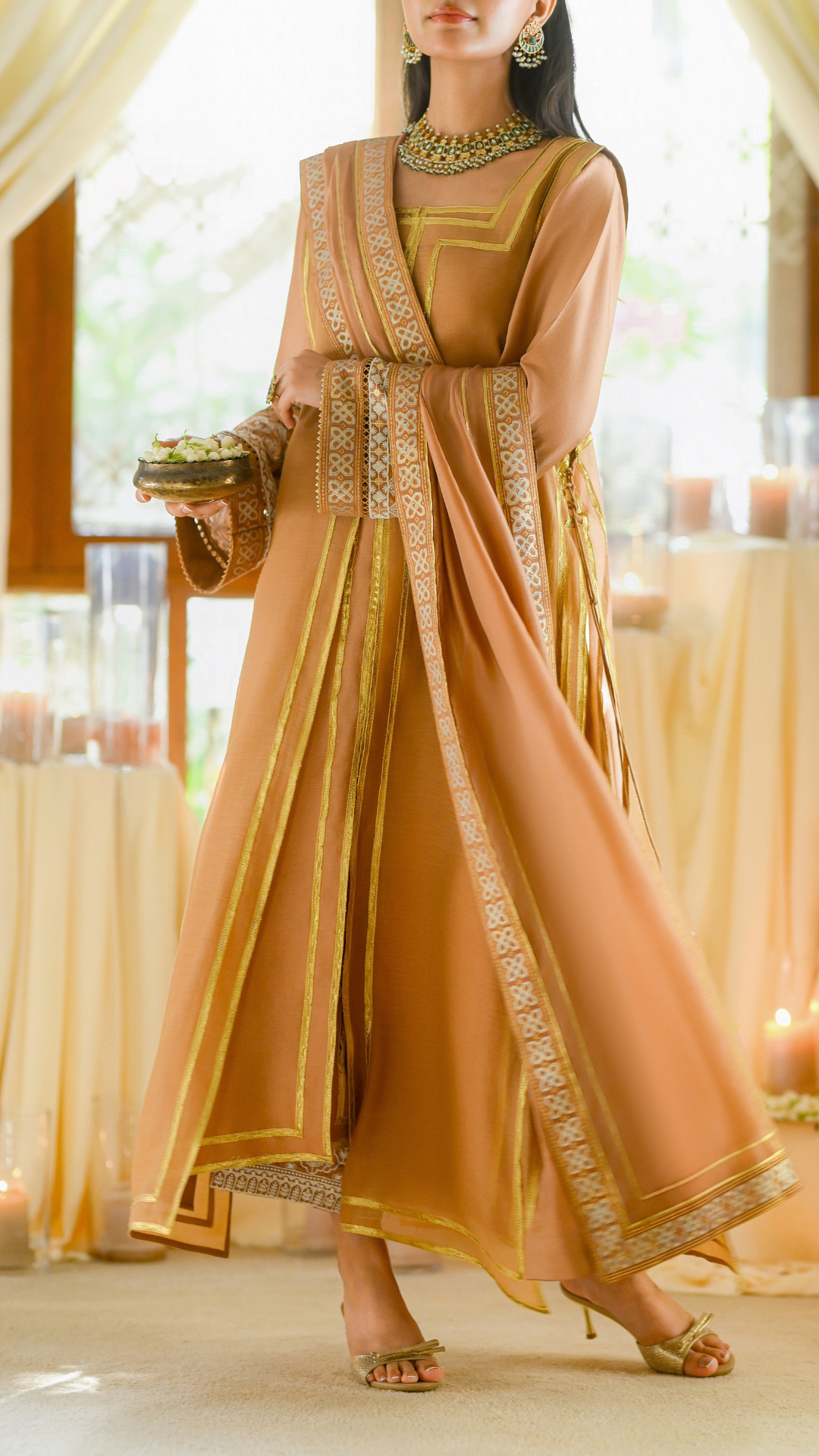 Mehru & Embroidered Izaar