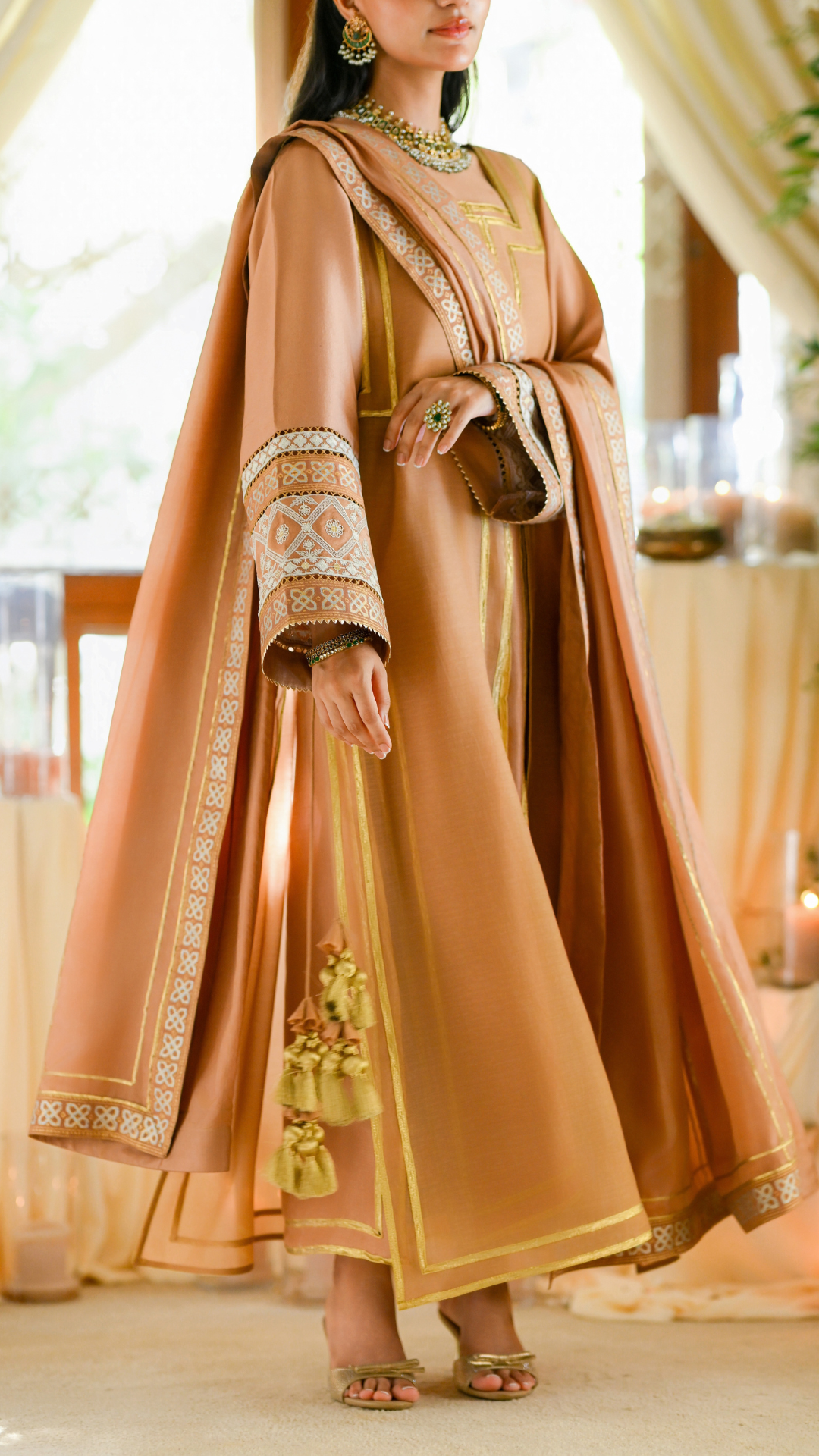 Mehru & Embroidered Izaar