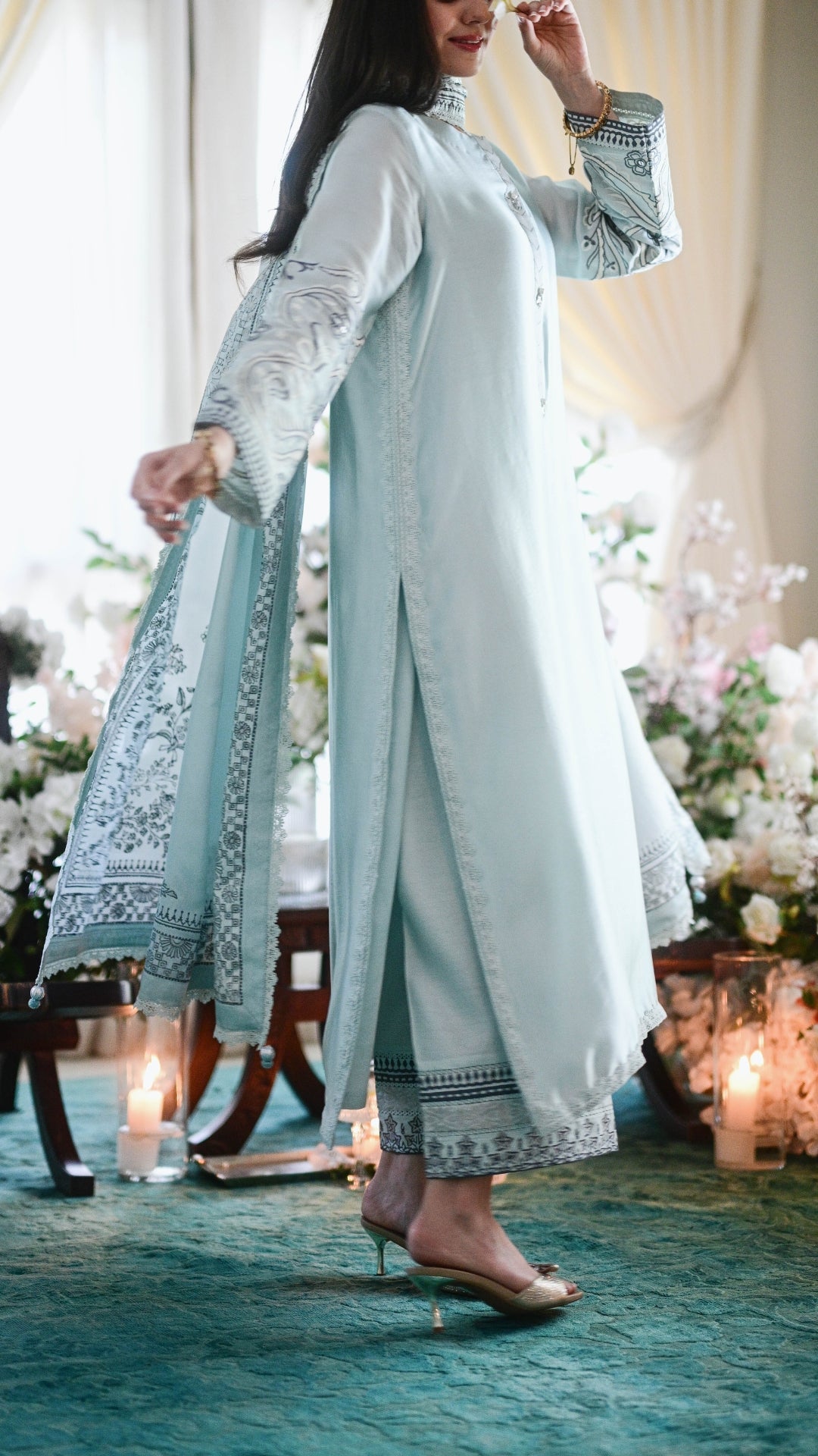 Mahra Kurta & Blockprinted Dupatta