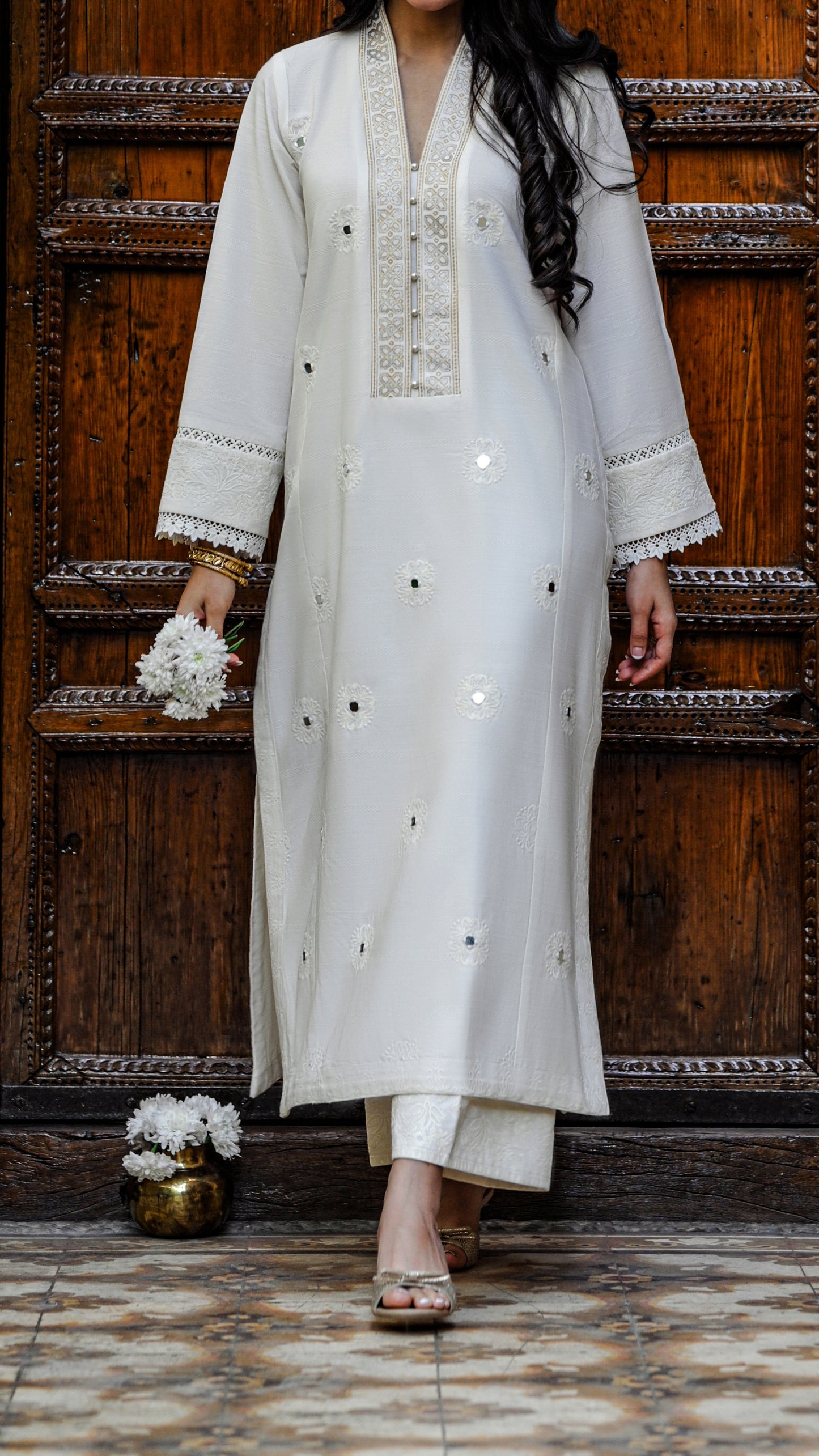 Mahy Kurta & Embroidered Izaar