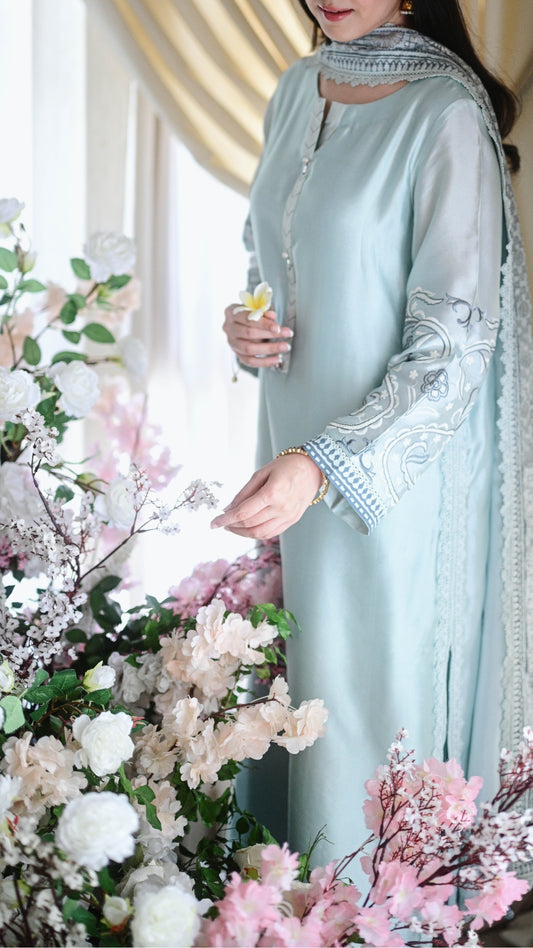 Mahra Kurta & Blockprinted Dupatta