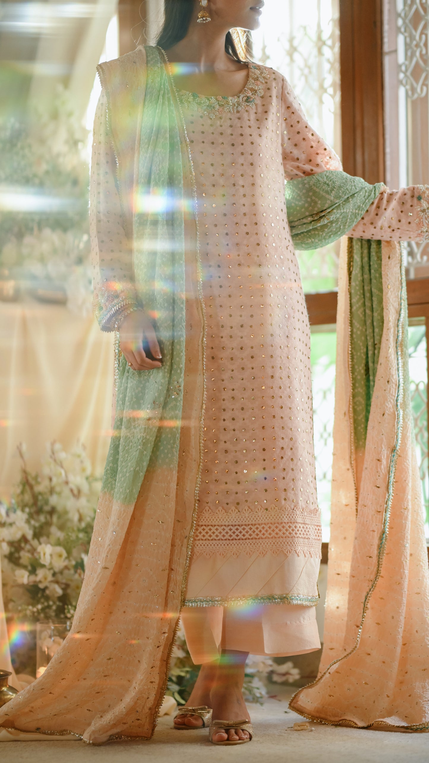 Esha Kurta & Kamdaani Dupatta