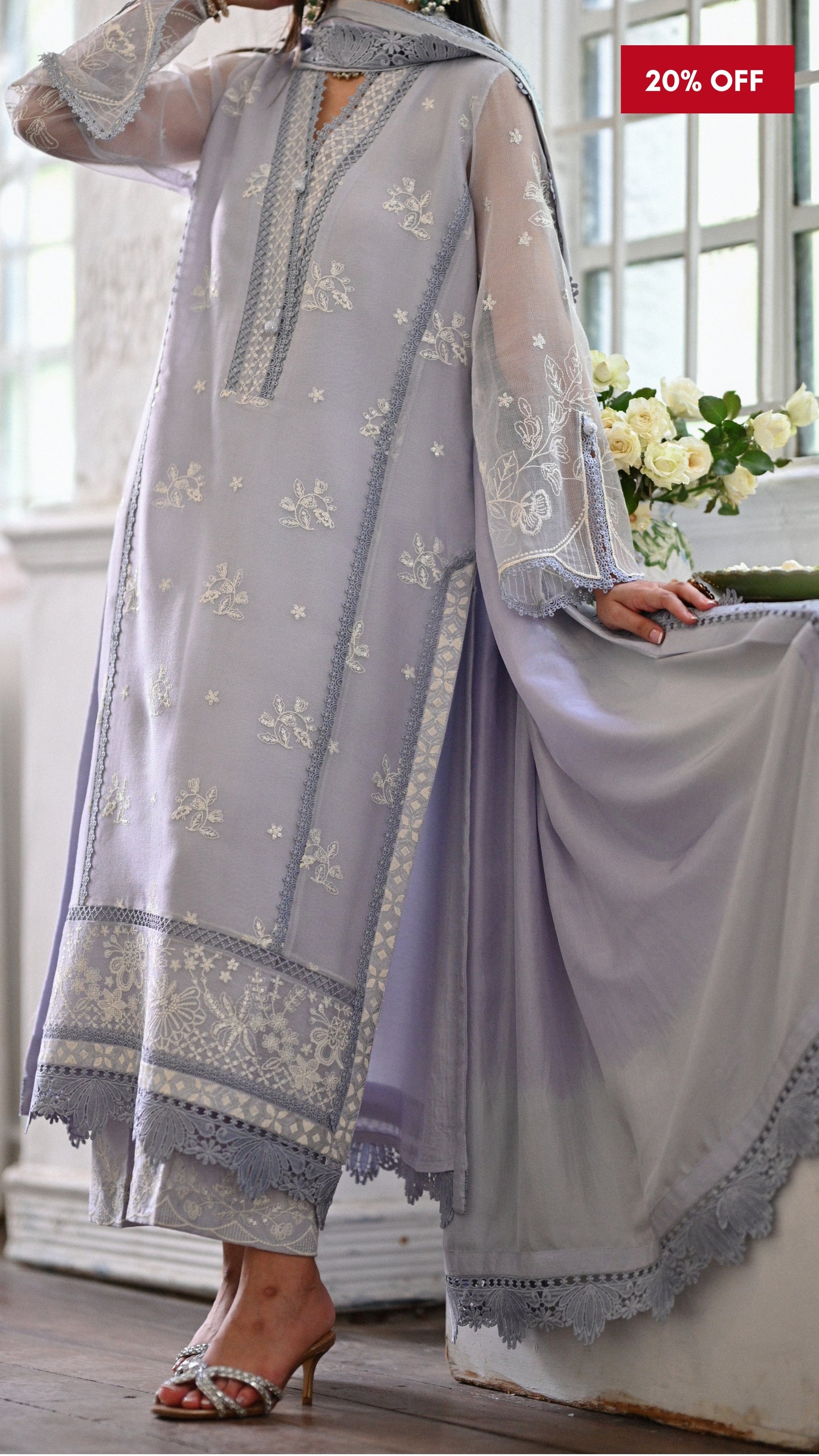 Maysa Set & Ombre Dupatta