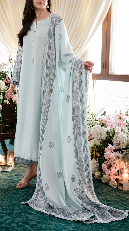 Mahra Kurta & Blockprinted Dupatta
