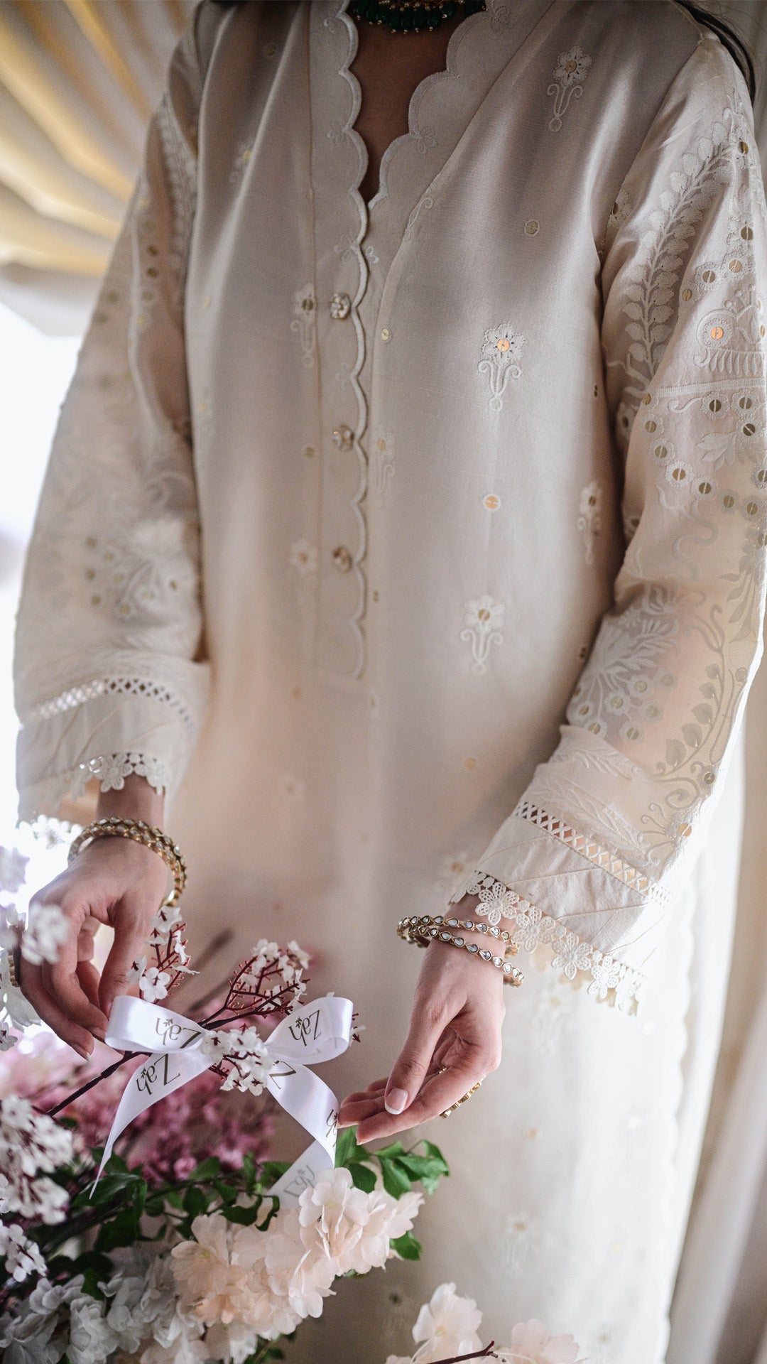 Syea Kurta & Blockprinted Dupatta