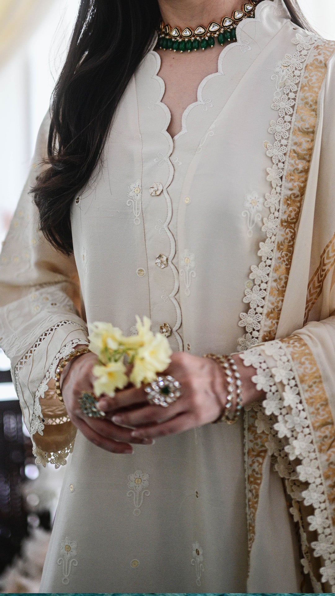 Syea Kurta & Blockprinted Dupatta